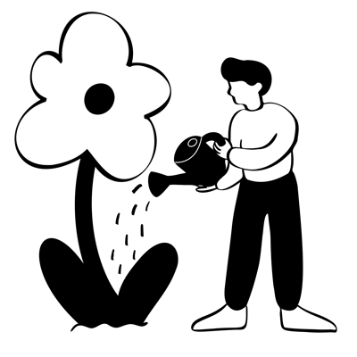 FULL SIZED journal-man-watering-a-flower-and-growing-his-business